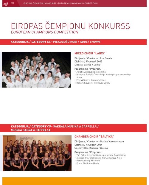 European Choir Games 2017 - Program Book