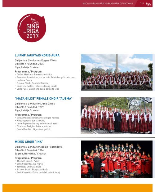 European Choir Games 2017 - Program Book