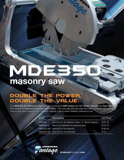 MDE350 Flyer with List Price 08-13-14