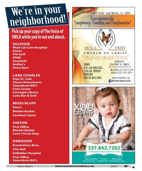 The Voice of Southwest Louisiana July 2017 Issue