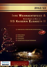 IHRE WEIHNACHTSFEIER & MS KAISERIN ... - Donau Touristik
