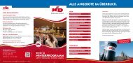 ALLE ANGEBOTE IM ÜBERBLICK. - KD Köln-Düsseldorfer