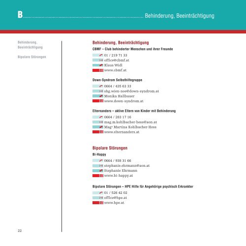 Wiener Selbsthilfegruppen-Verzeichnis. - Mitarbeit und ...