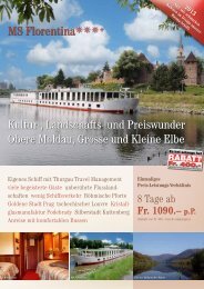 Böhmische Rhapsodie mit MS Florentinaddd+ - Thurgau Travel