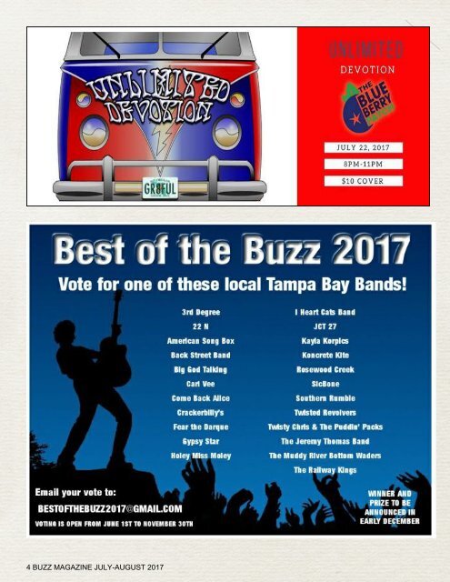 JULY AUGUST 2017 BUZZ Magazine