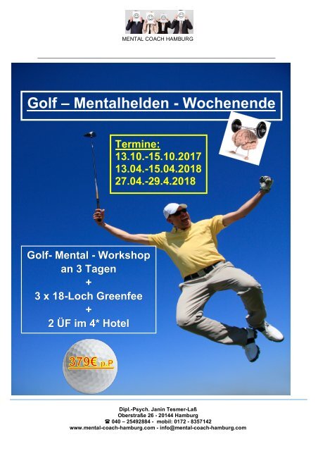 Golf-Mentalhelden-Wochenende Serrahn 2017/18