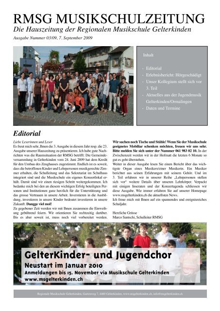 MSZ 2009 - Musikschule Gelterkinden