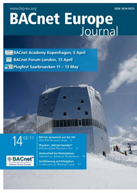 Journal - BACnet Interest Group Europe eV