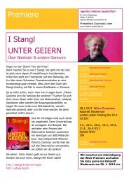 Premiere I Stangl UNTER GEIERN - Seniorkom.at