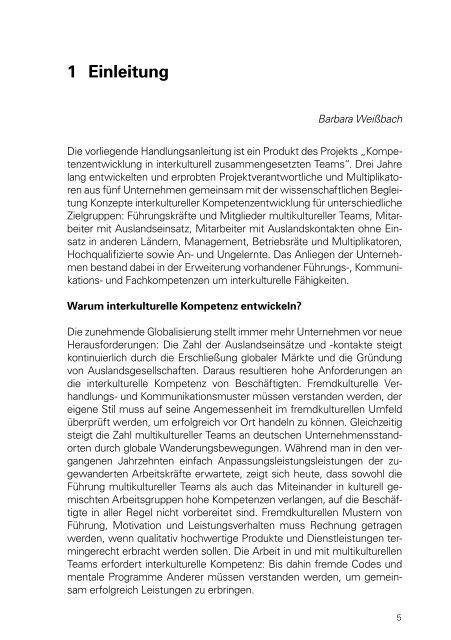 Interkulturelle Kompetenzentwicklung - ABWF