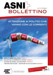 ASNI bollettino 172: ATTENZIONE AI POLITICI CHE VANNO CON LE CORRENTI