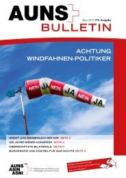 172_AUNS Bulletin Nr. 172: Achtung Windfahnen-Politiker