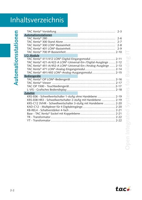 Open Integrated Systems for Building IT