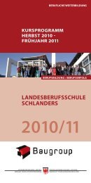 frühjahr 2011 2010/11 - Landesberufsschule Schlanders ...