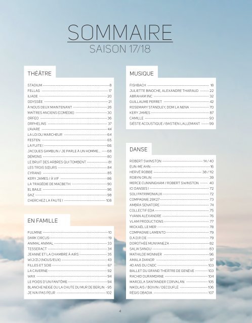 Le Quai - brochure de saison 17/18