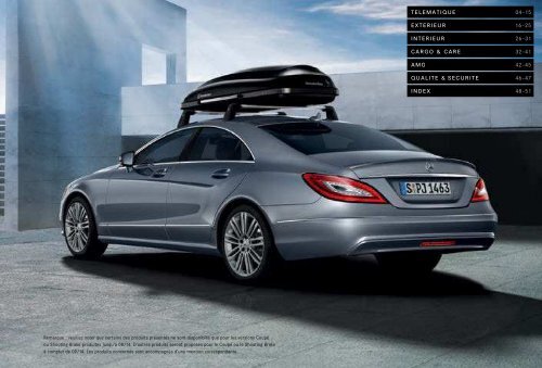 Les accessoires d´origine pour la Classe CLS Shooting Brake et Coupé