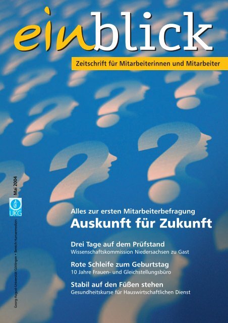 Auskunft für Zukunft - Georg-August-Universität Göttingen