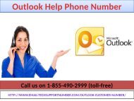 Outlook Help Phone Number 1-855-490-2999 help of Complete email management services