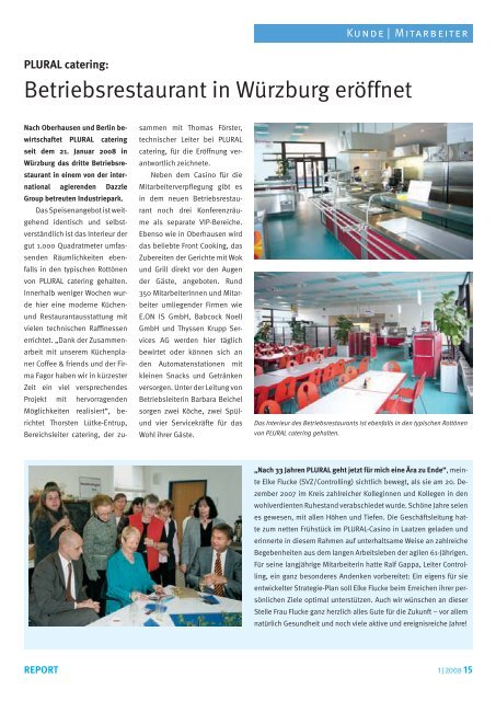 Die PLURAL-Unternehmenszeitschrift - Plural servicepool GmbH