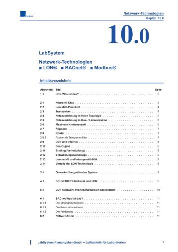 LON - Modbus - Schneider Elektronik GmbH