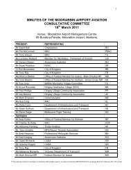 minutes of the moorabbin airport aviation consultative