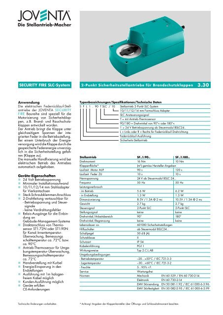 Datenblatt Security Fire 10 Nm und 16 Nm