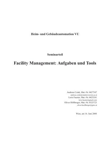 Facility Management: Aufgaben und Tools