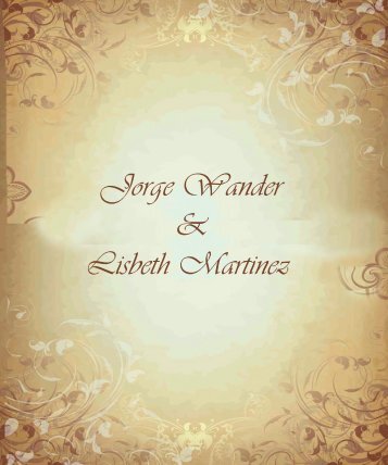 Invitacion Boda Jorge Wander y Lisbeth Martinez