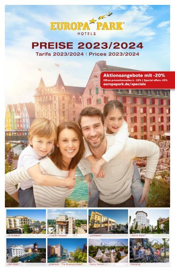 Hotel brochure prices 2023/2024