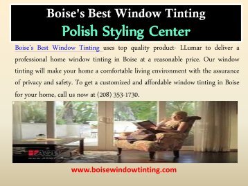  Home Window Tinting Boise| Boise Window Tinting