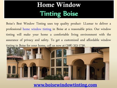  Home Window Tinting Boise| Boise Window Tinting