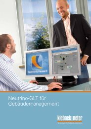 Neutrino-GLT für Gebäudemanagement - Kieback & Peter GmbH