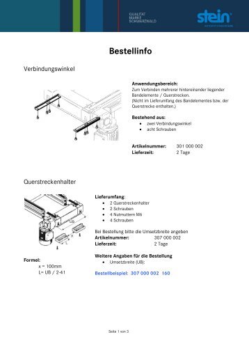 Bestellinfo - STEIN Automation