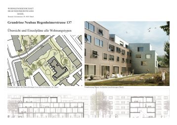 Grundrisse Neubau Hegenheimerstrasse 137 Übersicht und ...