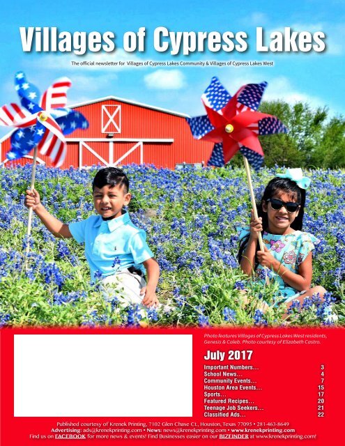 Villages of Cypress Lakes July 2017