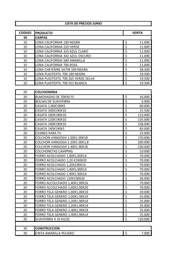 LISTA DE PRECIOS FINAL24