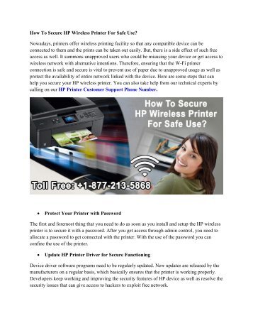 How To Secure HP Wireless Printer For Safe Use