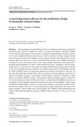 5 A knowledge-based software for the preliminary design of seismically isolated bridges