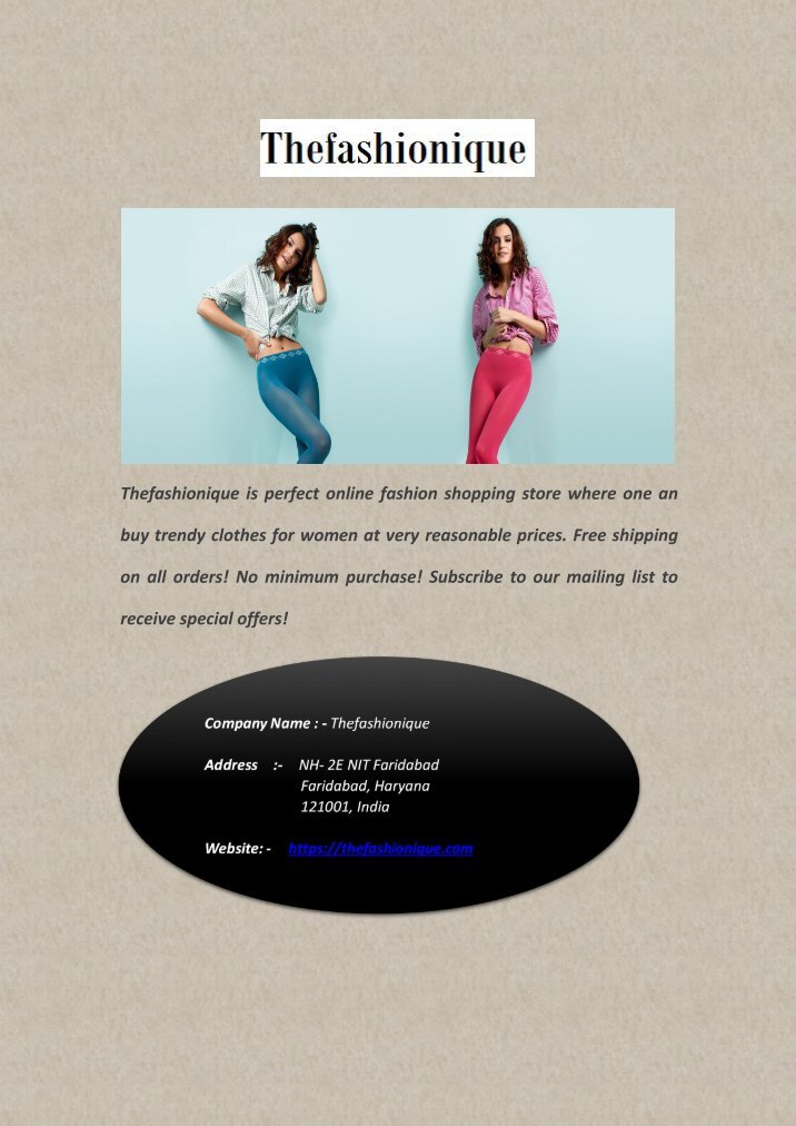 Online Clothing Store Magazines