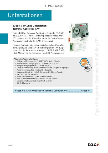 BACnet-Lösungen für Gebäudemanagement & Gebäudeautomation