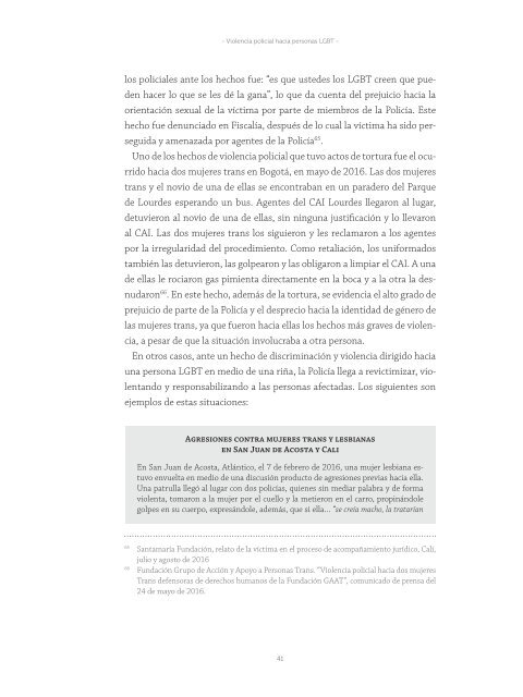 ENTRE EL MIEDO Y LA RESISTENCIA - COLOMBIA 2016