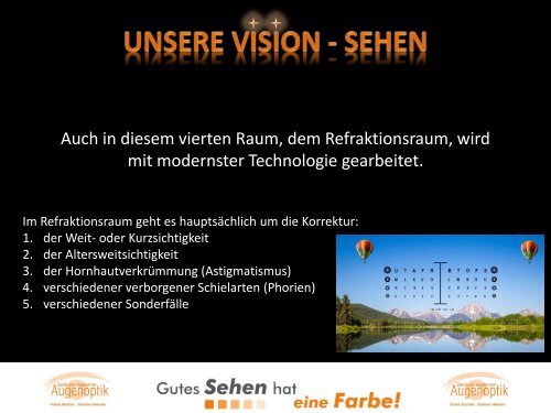 Unsere Vision - Sehen