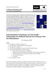 Kolonialzeitliche Sammlungen aus dem Pazifik - Ethnografika im ...