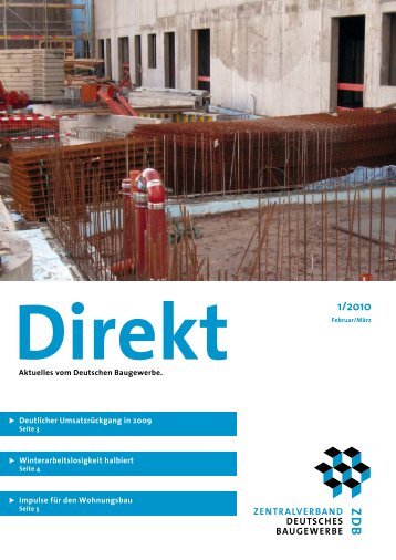 ZDB Direkt 1-2010.pdf - Zentralverband Deutsches Baugewerbe
