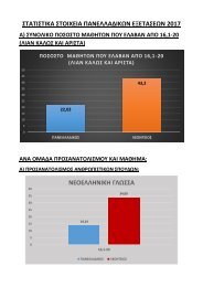  ΣΤΟΙΧΕΙΑ ΠΑΝΕΛΛΑΔΙΚΩΝ ΕΞΕΤΑΣΕΩΝ 2017-ΔΙΑΓΡΑΜΜΑΤΑ-ΛΙΑΝ ΚΑΛΩΣ ΚΑΙ ΑΡΙΣΤΑ+