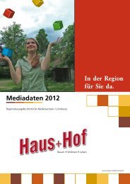 Mediadaten 2012 In der Region für Sie da. - Jäger Medienverlag