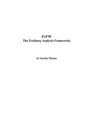 The Freiburg Analysis Framework