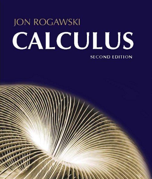 Calculus 2nd Edition Rogawski