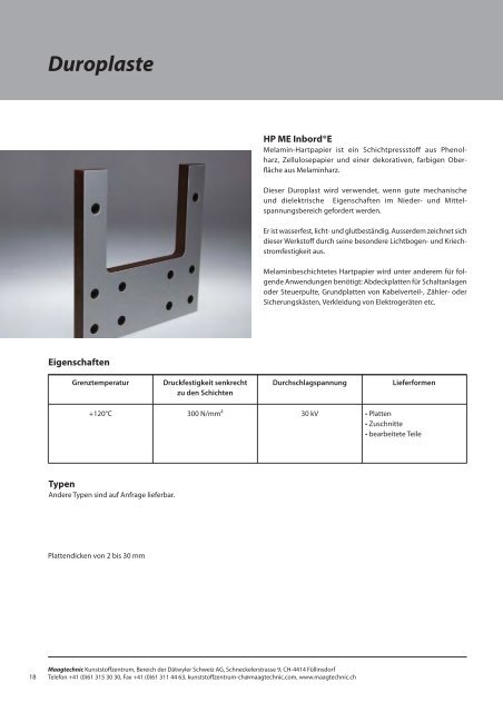 Thermoplaste - Maag Technic AG