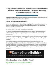 Easy eStore Builder review and $26,900 bonus - AWESOME!